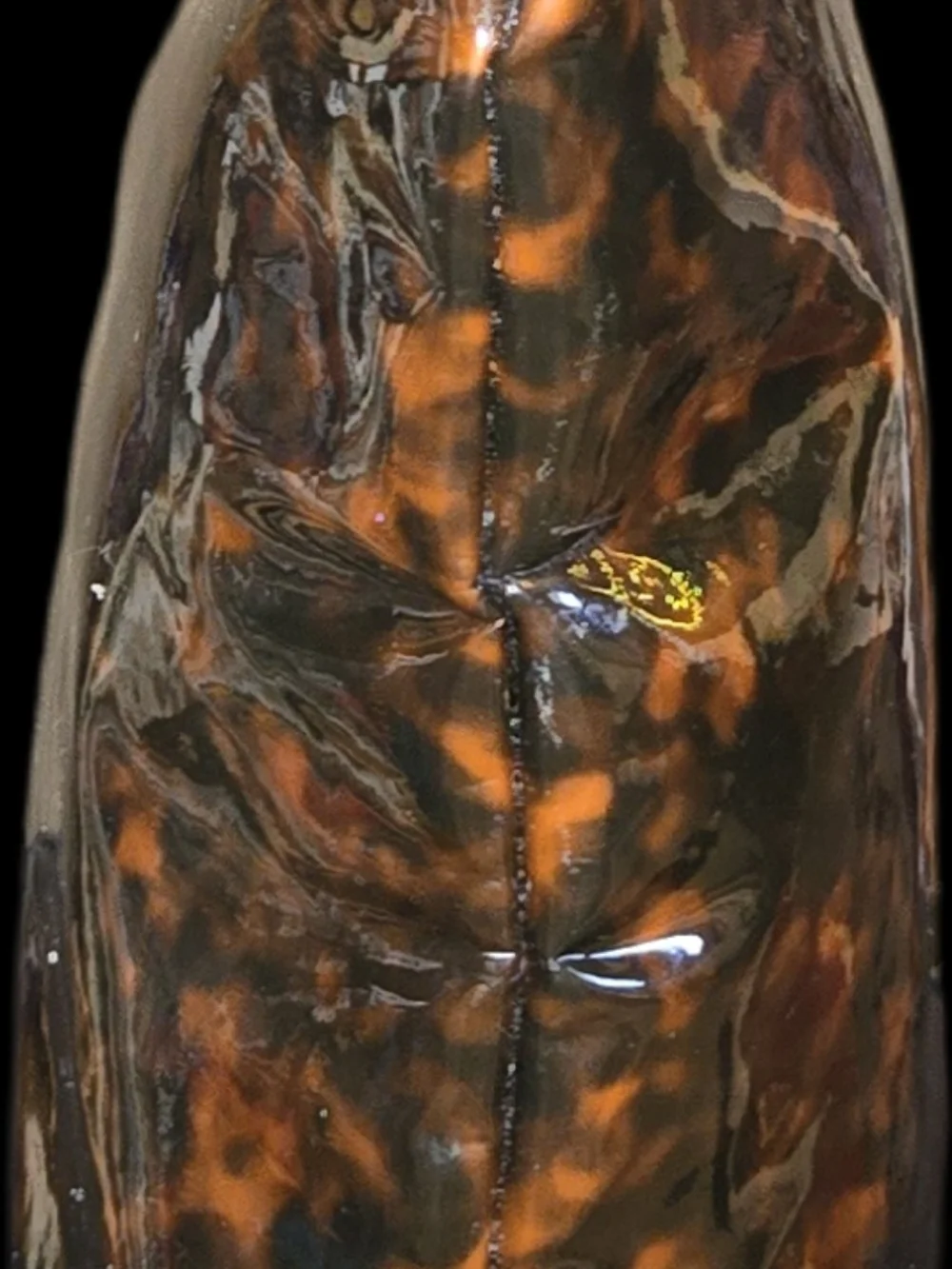 Vince Camuto  Tortoiseshell Patent Cosmetic Bag. Double As A Statement Clutch!